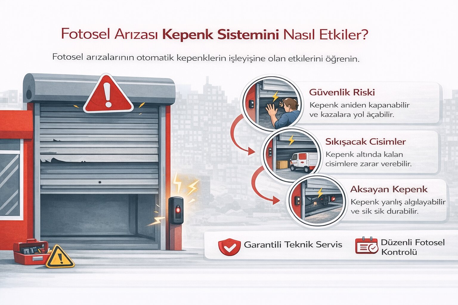 Fotosel Arızası Kepenk Sistemini Nasıl Etkiler? görseli