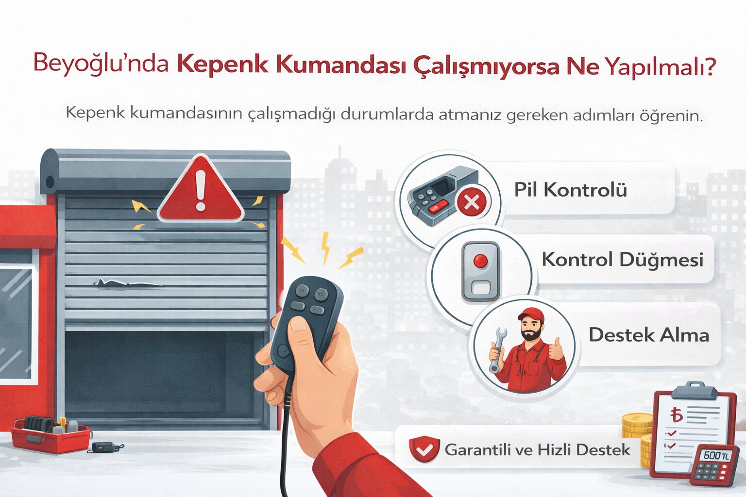 Kepenk Kumandası Çalışmıyorsa Ne Yapılmalı? kapak görseli