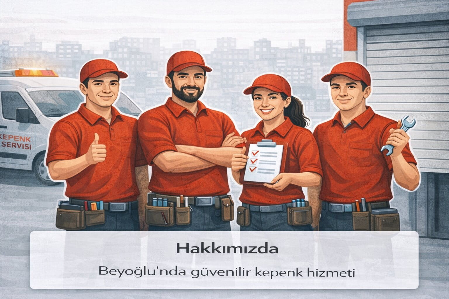 Beyoğlu kepenk bakım ve onarım hizmeti illüstrasyonu