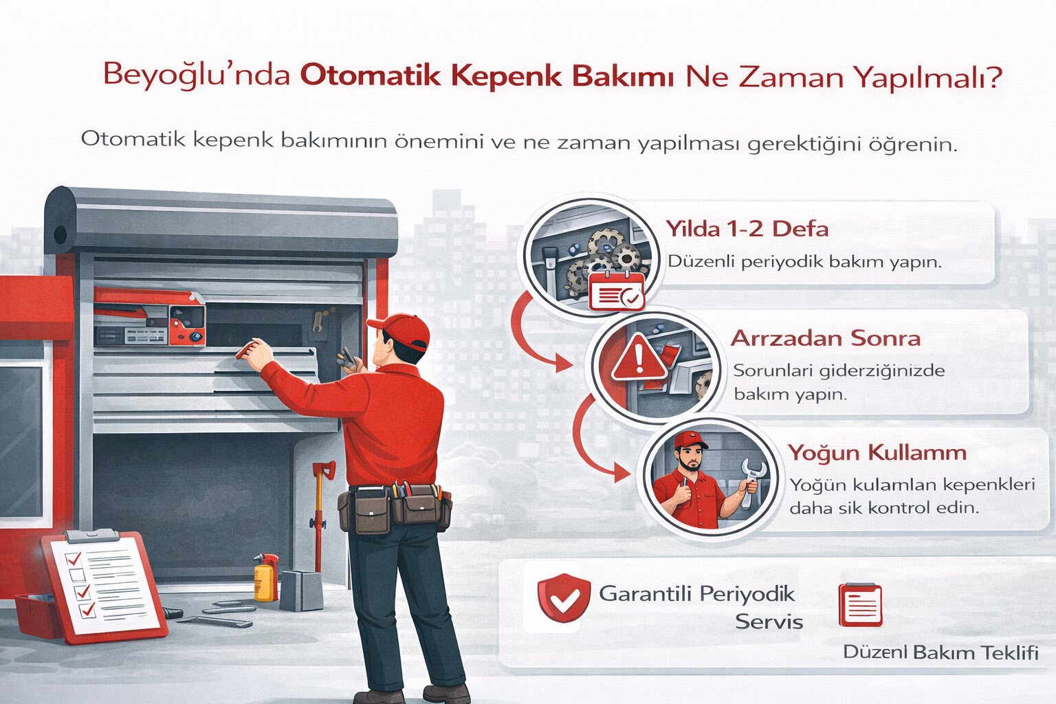 Otomatik Kepenk Bakımı Ne Zaman Yapılmalı? görseli